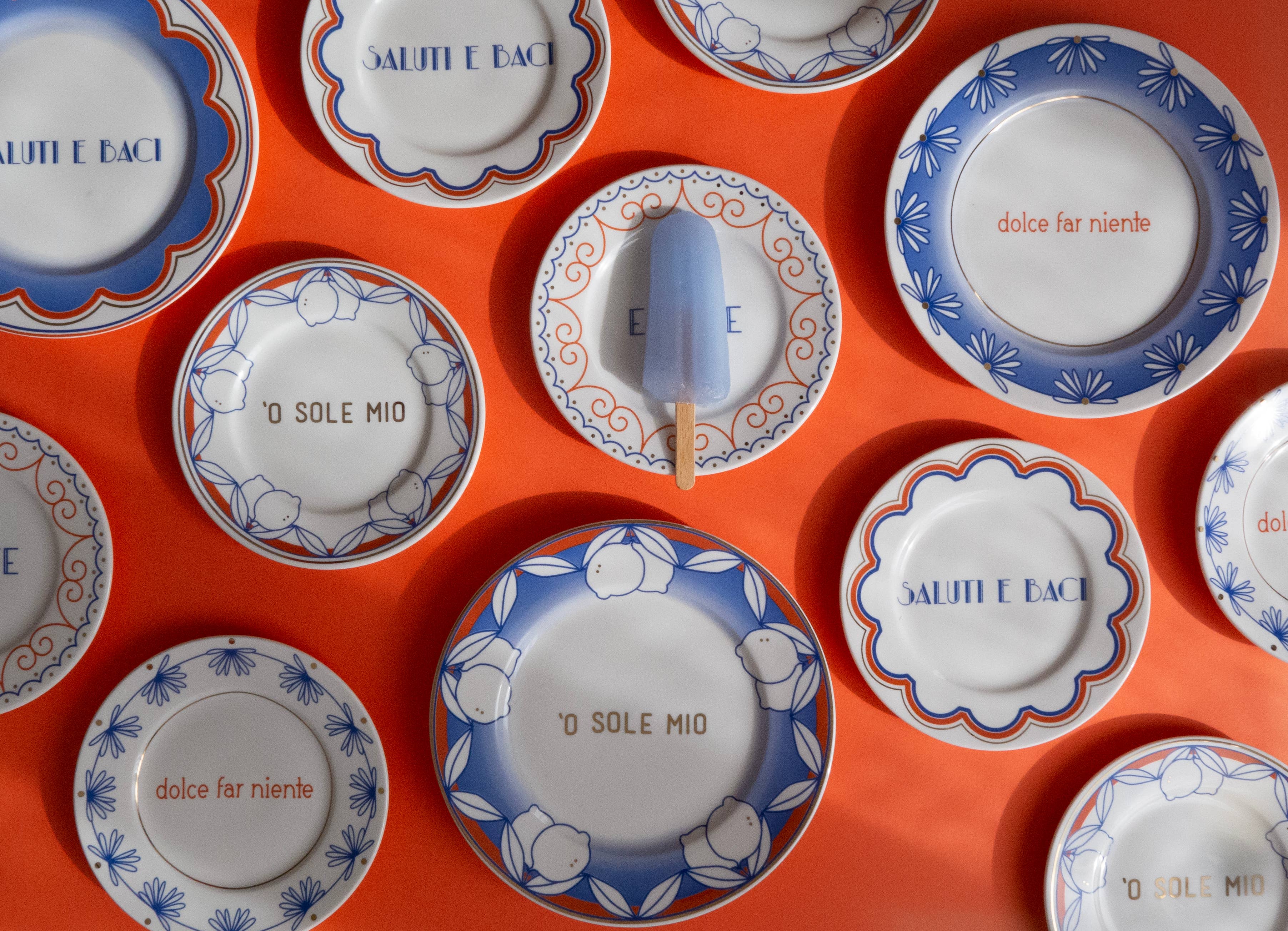 ESTATE - Piatto in porcellana con scritta